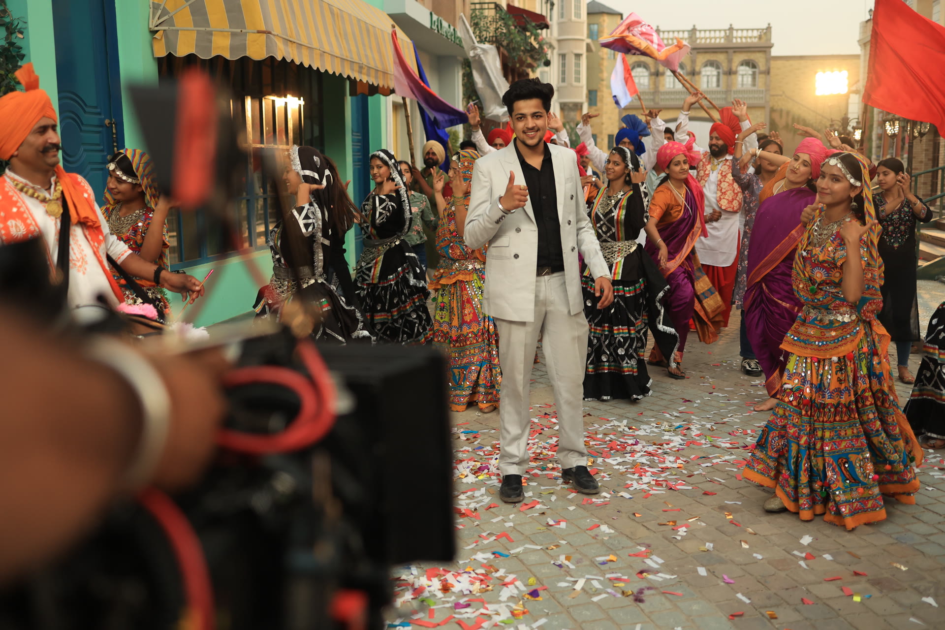 Production with dancers